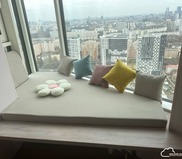 бежевый цвет Матрас нестандартной формы на подоконник