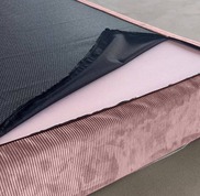 "Мягкий Подоконник" диван розового цвета Бескаркасный диван со съемными чехлами